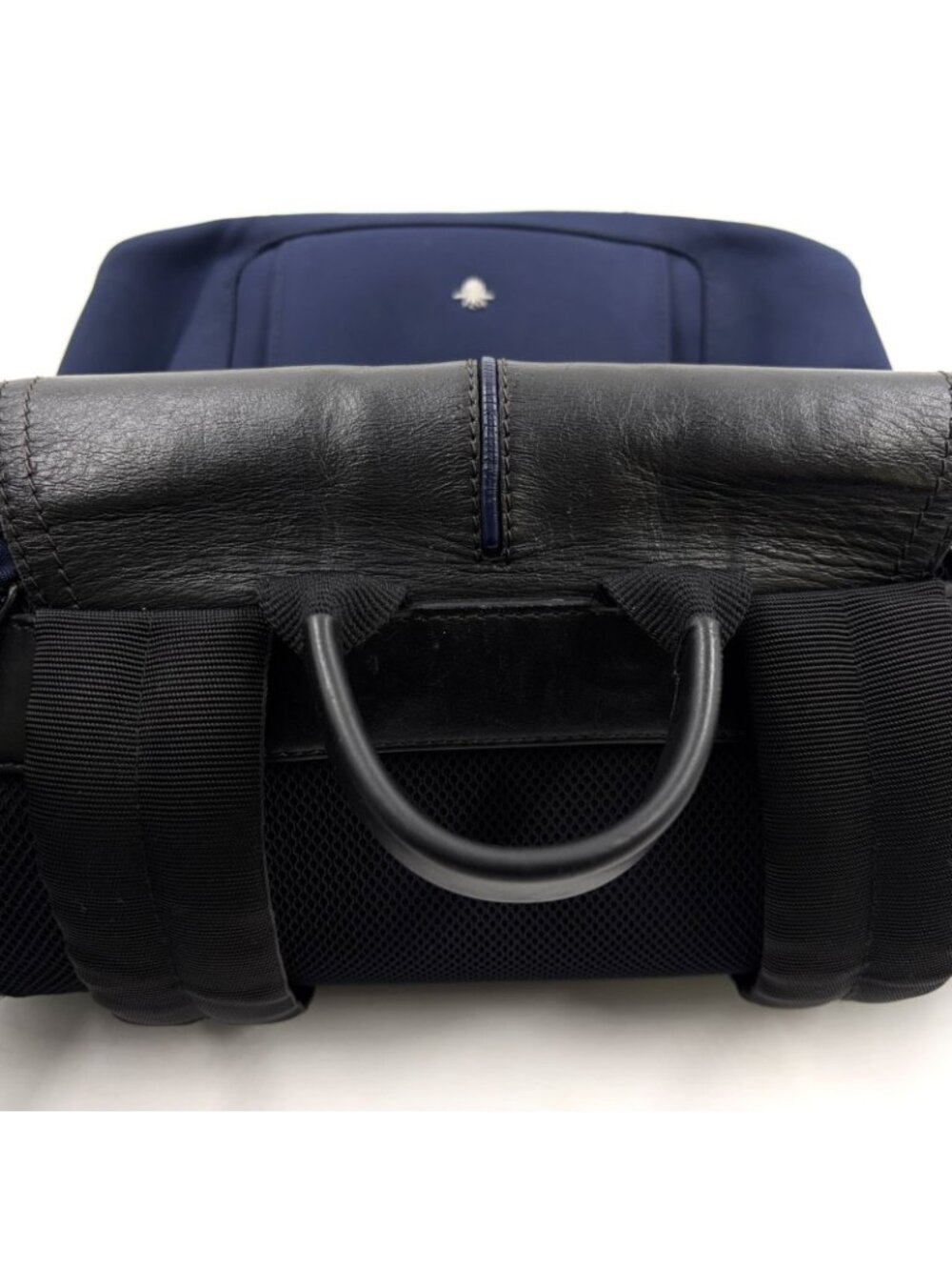 Dior Homme Be Motion Leather Nylon Navy Black Backpack Silver - Picture 11 of 15